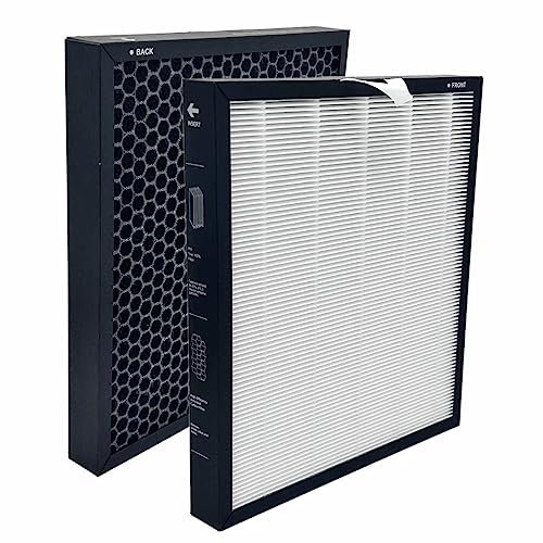 Vital 100S - Filtro para purificador de aire LEVOIT Vital 100S, filtro de carbón activado HEPA H13 3 en 1, filtro de aire de repuesto de alta eficiencia, blanco, paquete de 2 (VITAL 100S-2 unidades,