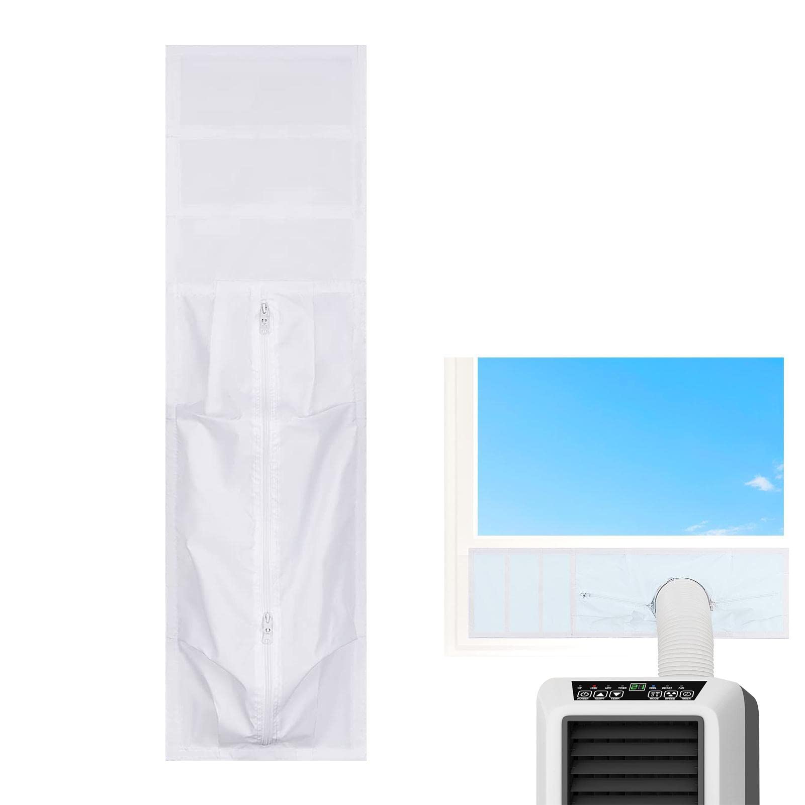 Rianpesn AC Window Seal, Portable Air Conditioner Window Seal Vent Kit, Waterproof & Strong Adhesive, Compatible with Dehumidifier, Exhaust Dryer