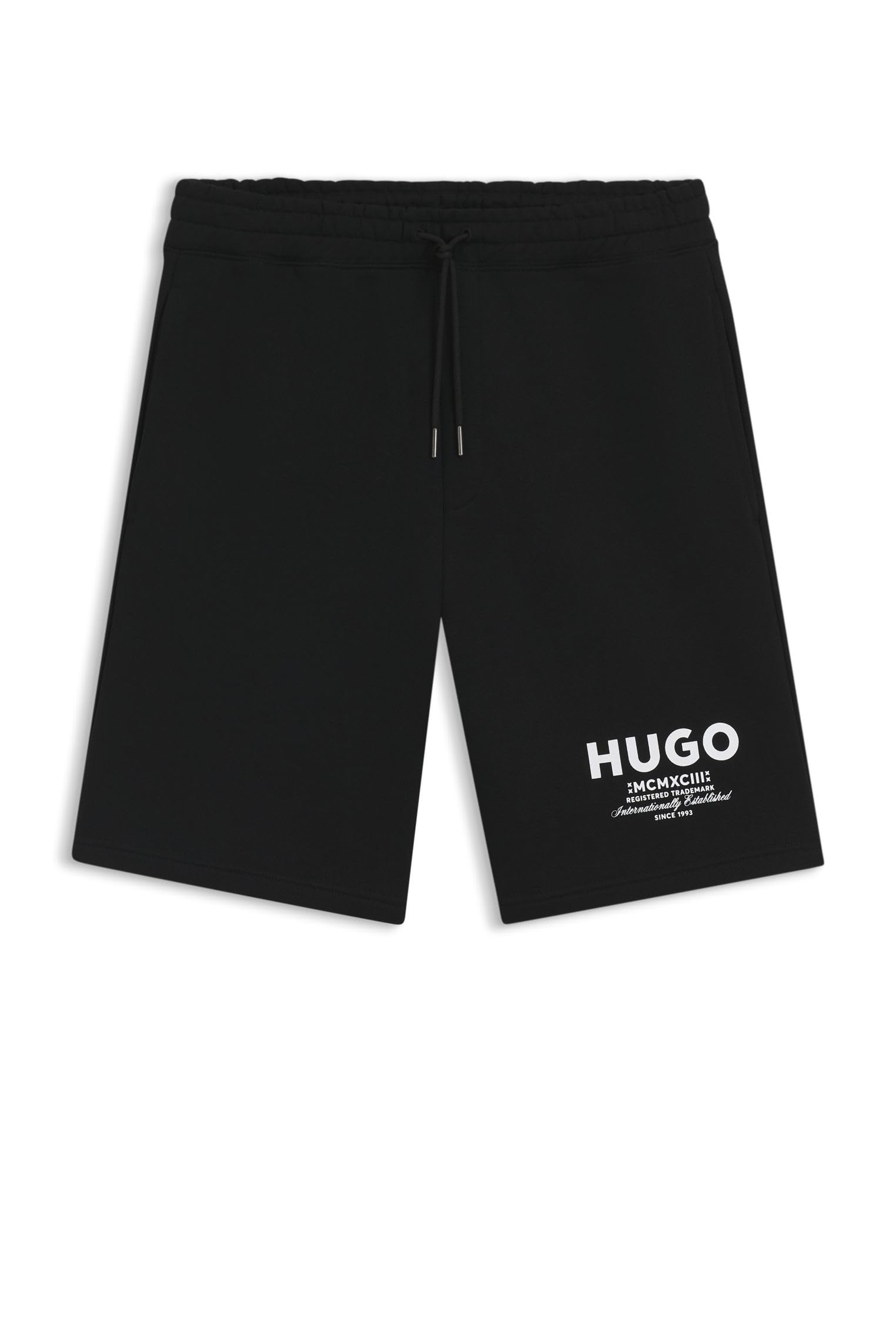HUGO Mens Nomario Cotton-Terry Shorts with new-Season Logo Story