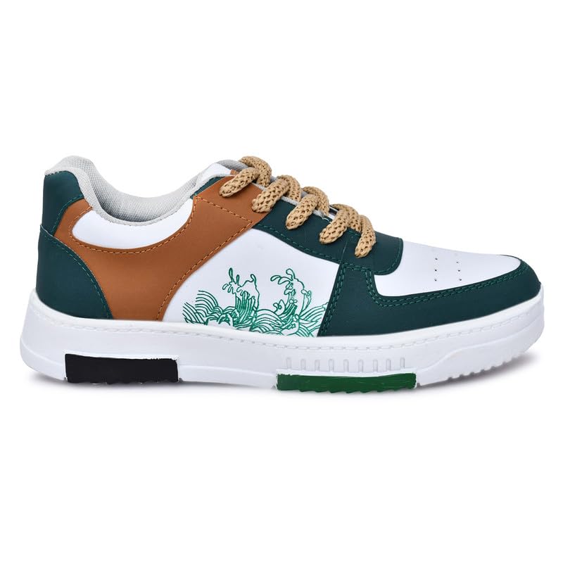 Image of BAERU Men's New Casual Shoes | Stylish & Comfortable Sneakers | Lightweight Synthetic Upper | Cushioned Insole | Ideal, Office, Travel & Casual Outings (P1)