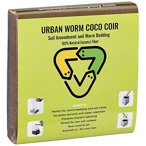 Urban Worm Coco Coir Soil Amendment and Bedding Cover
