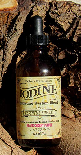 Fathers Formulations Iodine Supplement Drops 4Oz - Great Tasting, Highly Absorbable, Immune System For Thyroid Support, Focus & Energy #TOP4