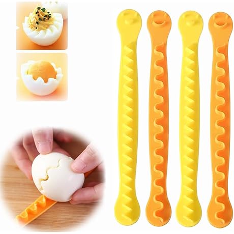 4Pcs Egg Cutter Tool Set for Fancy Kitchen Accessory