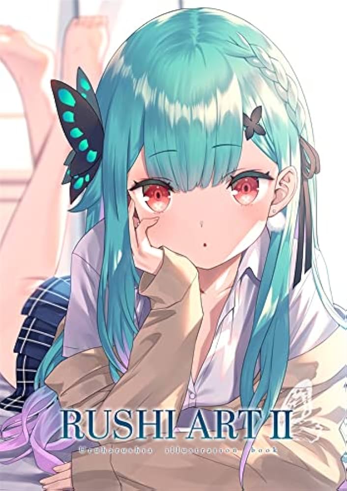 潤羽るしあ 1周年記念 rurudo先生描き 直筆サイン入りポストカード