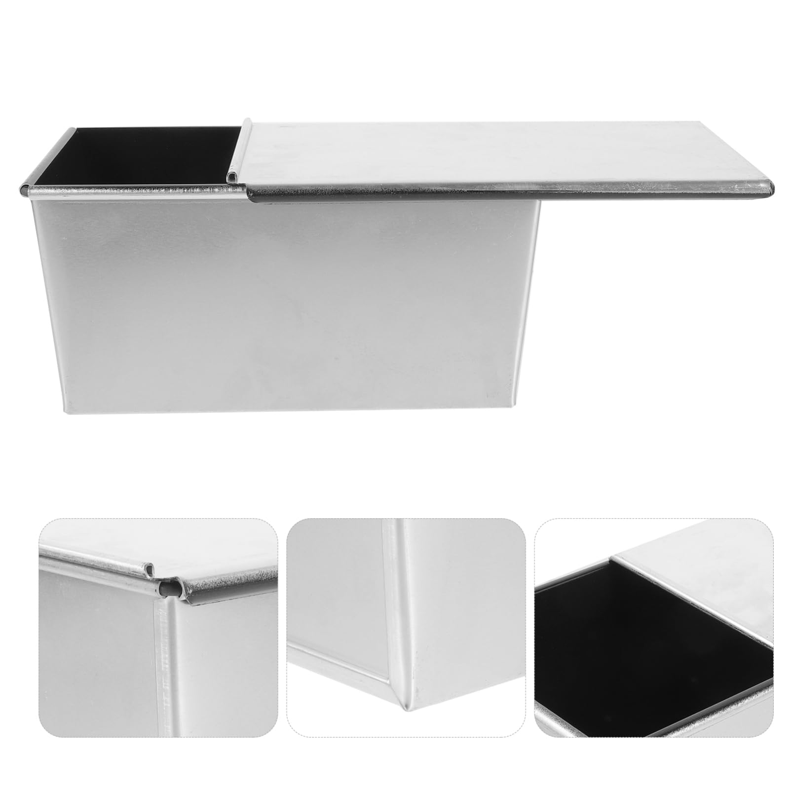 DECHOUS Toast Kastenform Große Kapazität aus Aluminiumlegierung Antihaftbeschichtete mit Deckel Schnelle Wärmeleitung und Gleichmäßige Hitzeverteilung zum Backen von Brot in Küche