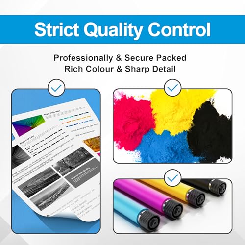 with chip 218a toner cartridges 4 pack color laser pro 3201dw mfp 3301 compatible for hp 218x 218a toner cartridge works withpro 3201 mfp 3301 3301sdw 3301cdw black cyan yellow magenta