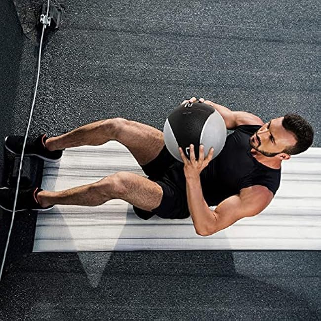 WF Athletic Supply Medicine & Exercise Ball - Durable Rubber & Consistent Weight Distribution; Comfort Textured Grip for Strength, Balance & Core Training, Multiple Choices Available