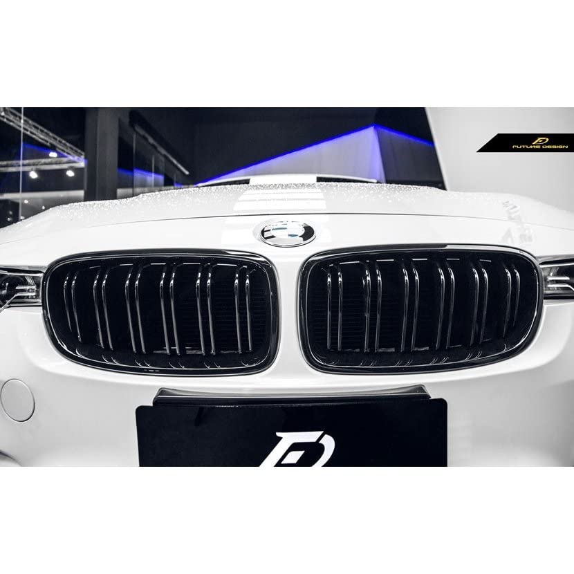  2シリーズのグリル BMW 2シリーズ F22 フロント用艶ありブラックキドニーグリル センター