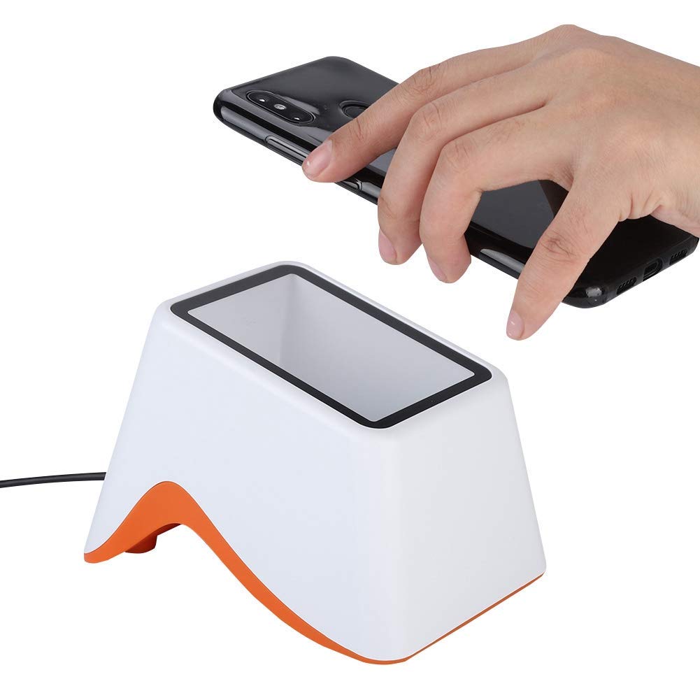 ماسح الباركود ، منصة المسح الضوئي USB 2D QR Code Barcode Scanner Support الاستشعار التلقائي Wechat/Alipay Mobile Payment Market