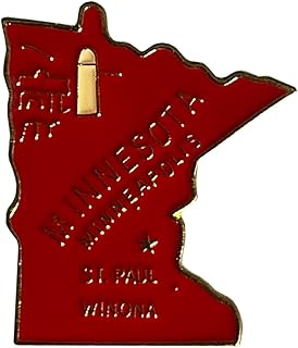 Minnesota Enamel State Map Hat Cap Lapel Pin (ACE - 624)