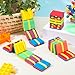 Jenaai 24 Pcs Jacob's Ladder Wooden Jacobs Ladder Fidget Finger Ladders for Nostalgia Memories Gift Puzzle Mind Teasers Increase Creativity