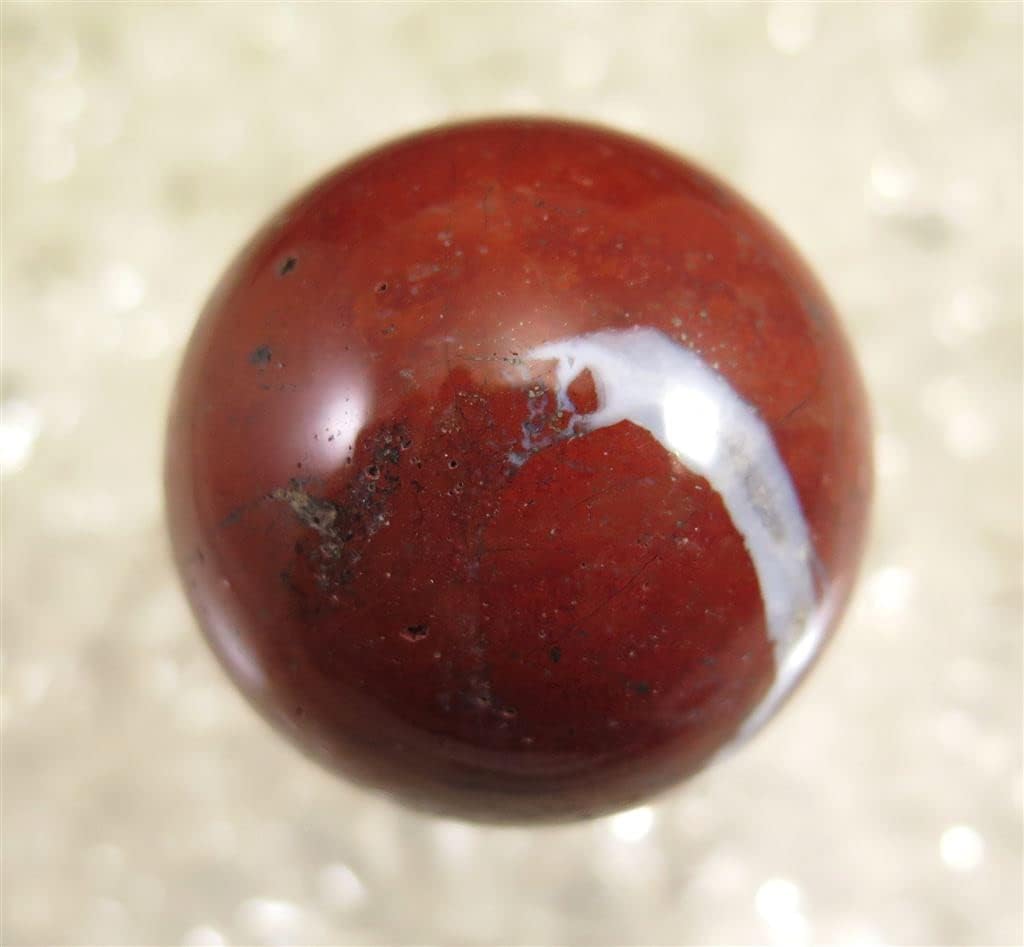 H&amp;E社 レッドファイアアゼツライト(AZOZEO) 40mmスフィア 証明書付 89.4g 【榎本通商 45629】