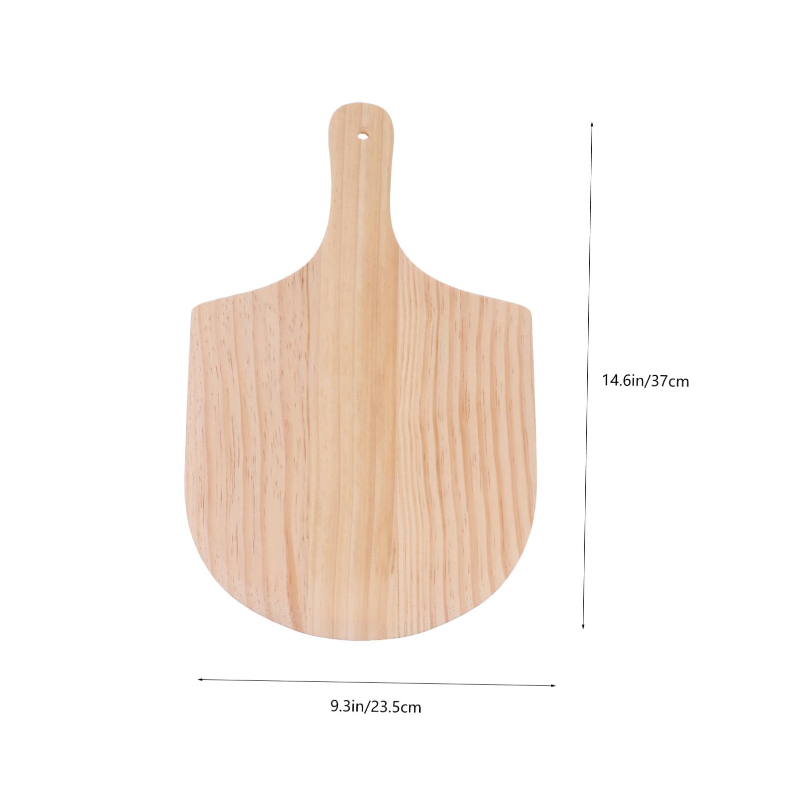 SOLUSTRE 1Pc Wooden Pizza Peel for Homemade Pizza Multi Purpose Pizza Shovel Natural Serving Tray for Baking and Serving Pizza Chopping Board for Fruits and Vegetables