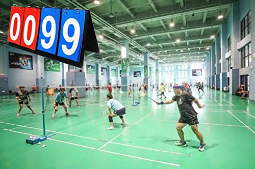 Jilukibo Portable Table Top Scoreboard, Multi Sports Score Counter Flip Scoreboard, Sport Score Keeper For Football Baseball Volleyball Tennis Basketball (4 Digit) #TOP6