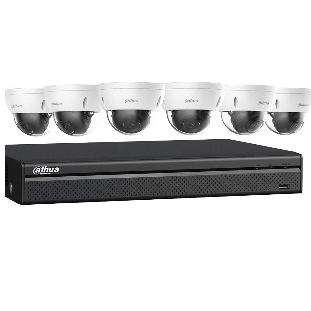 Dahua N588D63S 8Ch. NVR Dome Kit with Six 8MP Starlight Cameras