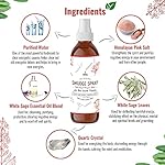 SOUL STICKS White Sage & Dragon’s Blood Smudge Spray – 3.5oz Smokeless Energy Mist with Quartz Crystals – Protective Smudging Spray for Aura Cleansing & Home Energy Clearing - Image 2