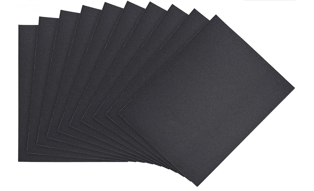 MACHSWON 9 x 11inch Wet Dry Silicone Carbide Paper Waterproof Sandpaper for Wood Furniture Finishing Metal Sanding 10 pcs 220Grits - Image 2