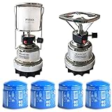 Photo Gallery proweltek - kit lampada a gas 140 w + fornello a gas guscio inox accensione piezo + 4 cartucce 190 gr Photo Gallery proweltek - kit lampada a gas 140 w + fornello a gas guscio inox accensione piezo + 4 cartucce 190 gr