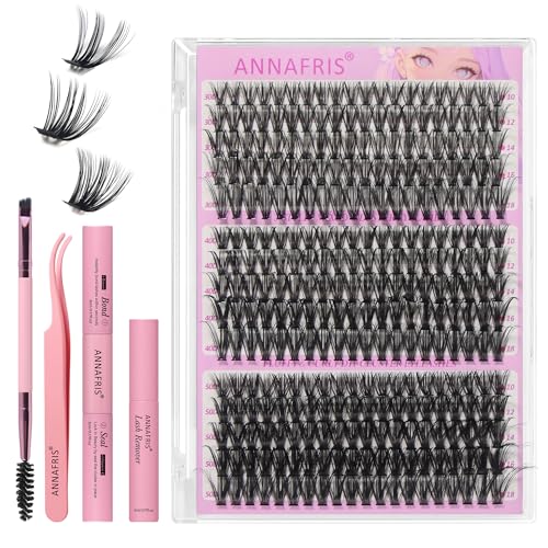 ANNAFRIS Pestañas Postizas 30D+40D+50D – D Curl DIY