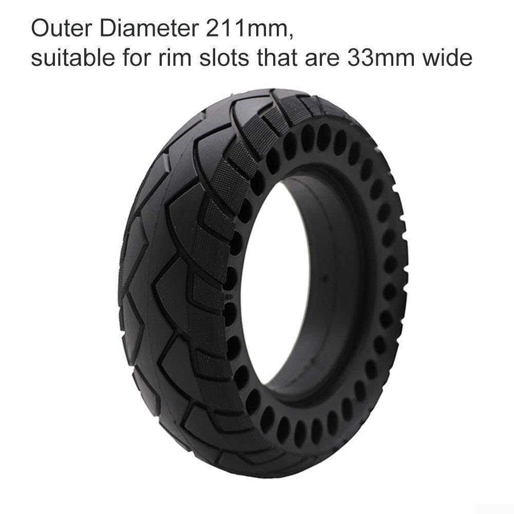 Neumático de goma sólida para scooter de 8 x 2.5 pulgadas, antideslizante