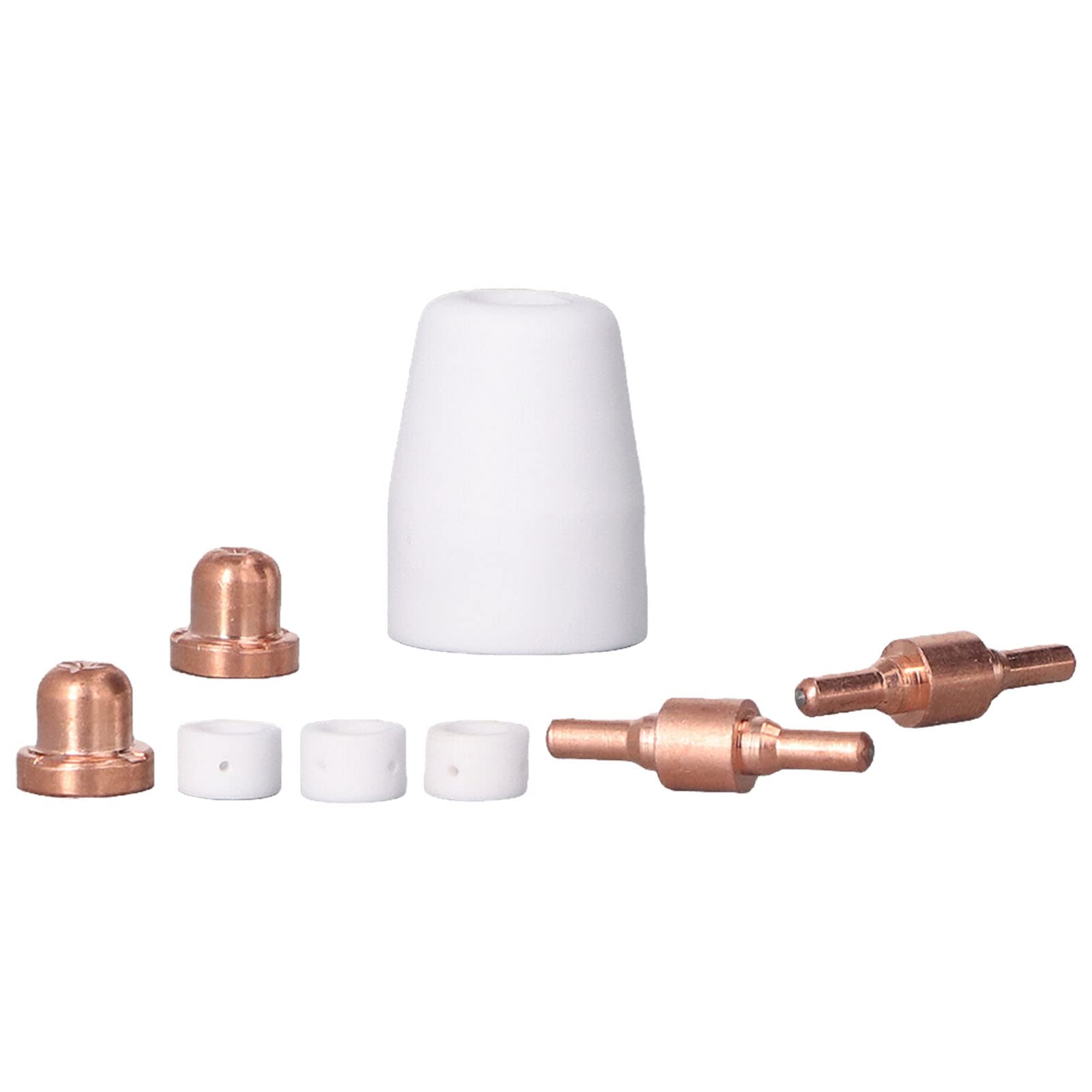 Kit de antorcha de plasma, consumibles de soldadura, juego de difusor de electrodo de boquilla, 180 piezas de piezas de cerámica para reparación de antorcha de plasma