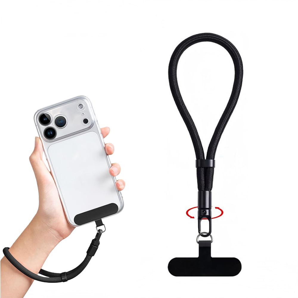 Phone Wrist Strap,Anti Theft Phone Strap Lanyard with 360°Rotating Hook Adjustable Wristlet & Hand Cell Phone Lanyard for Women and Men