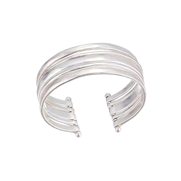 Lucky Brand Multi-Row Cuff Bracelet, Silver