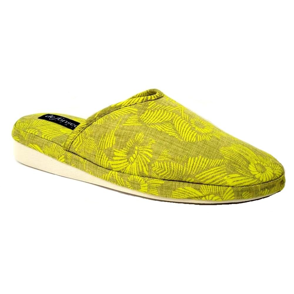Pantofole Estive Donna Generico De Fonseca Mod. Roma Top E W852 | Tessuto E Cotone, Suola TPR | Comode E Morbide