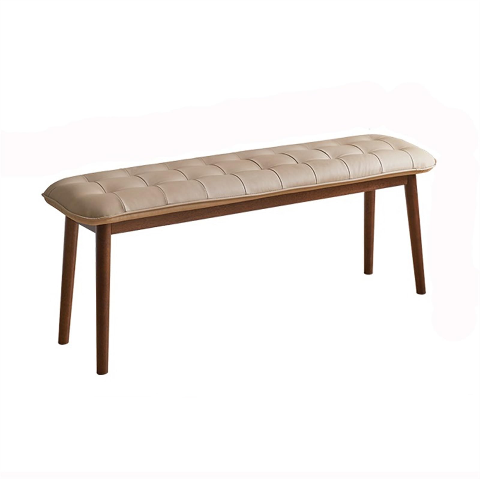 MYUYEE Shoe Bench Entryway- Upholstered Bench Shoe Bench Doorway Simple Dining Stool Solid Wood Bench Household Stool Bedside Stool Entrance Bench(Beige)