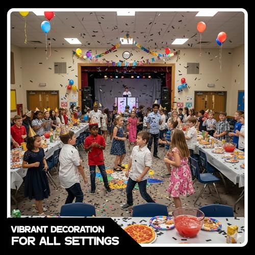 Image of Ultimate Confetti, Black Biodegradable Confetti - Rectangular Flame-Resistant Tissue Paper Confetti for Cannon and Launcher use - Best for Gender Reveal, Concerts and Parties - 20 lb, 320 oz
