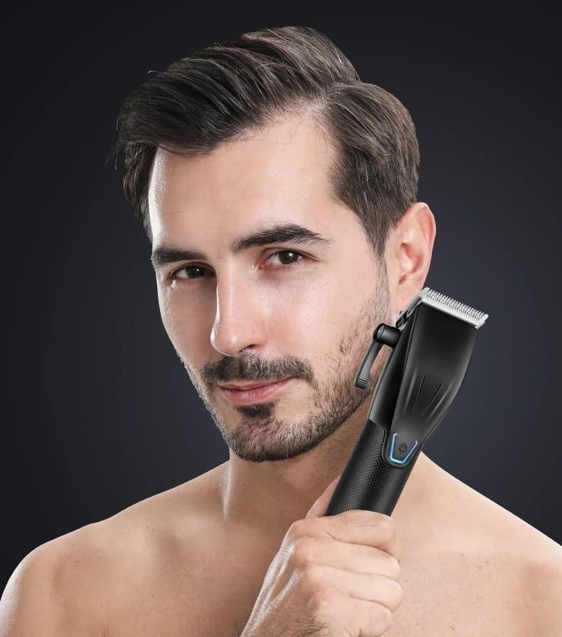 Hair Clippers for Men, 3 in 1 Professional Hair Clipper and Electric Shaver Set for Men Barber Hair Trimmer Shaver Hair Cutting Machine Tool(Gold)