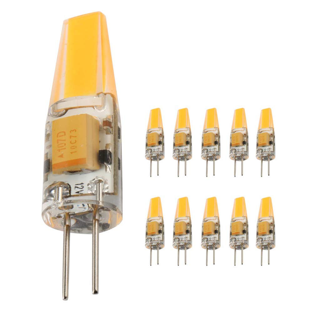 G4 LED Bulb 3Watt led Halogen Replacement 12V AC/DC 2700K Warm White Dimmable, led Replacement for Halogen Bulb 30W 10Pack (3Watt)