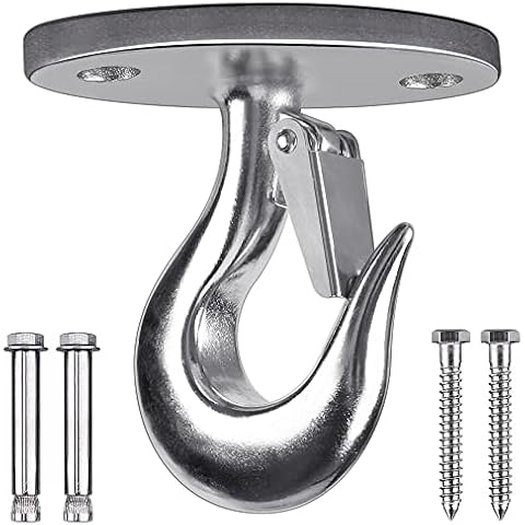 Dolibest Ceiling Anchor Mount Ceiling Mount Bracket for Yoga Swing Suspension Mount Resistance Band Wall Anchor for Yoga Swing, Body Weight Strength Training Systems,2000LB Cover