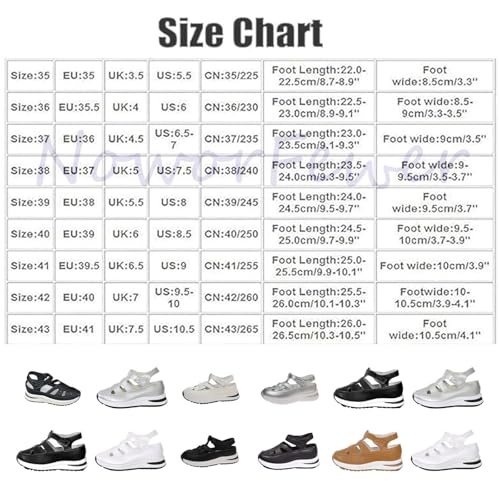 Beelovy Orthopedic Sandals for Women,Soft Adjustable Plus Size Hollow-Out Casual Sandal-Hook & Loop, Sandals for Narrow Feet Women3