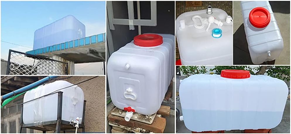 Water Tank Water Tank 100L Camping Hiking Water Bucket Portable Container，Tap Carry Tank Container Storage Drinking Water Bottle Bucket Car Wash Carrier Equipment Buckets Outdoor Travel BUC(Size:75L)