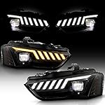 ACANII - For [HID w/o AFS Type] 2013-2016 Audi A4 S4 LED Tube SwitchBack Sequential Turn Single LED Projector Headlights