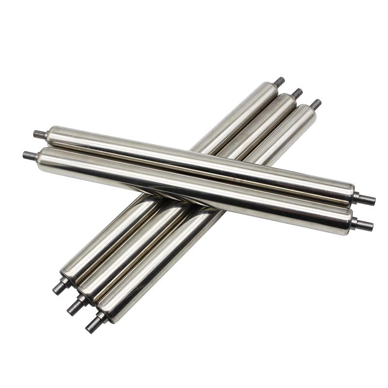 1 transportador de rodillos de acero inoxidable de 25 mm de diámetro, longitud ajustable de 200 a 1000 mm, resistente para aplicaciones industriales, duradero y fiable, manejo eficiente de materiales