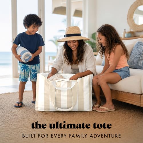 Image of Fit & Fresh All The Things XL Beach Bag for Women, Oversized Travel Tote