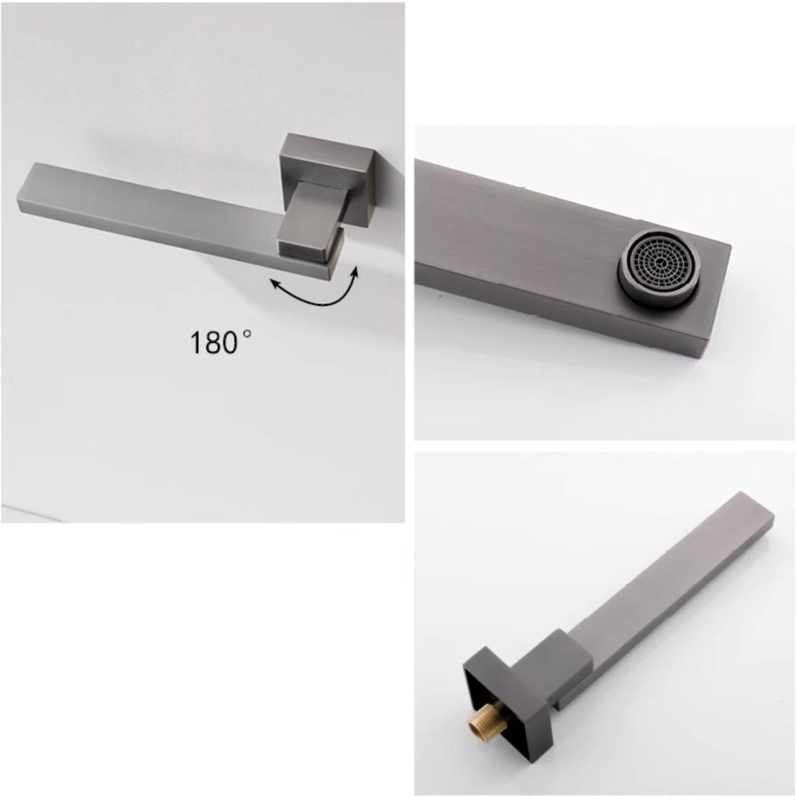 XJTNLB Miscelatore Doccia Monocomando Incasso con Tasti, Colonna Doccia con Display e Soffione Rettangolare,Cromato