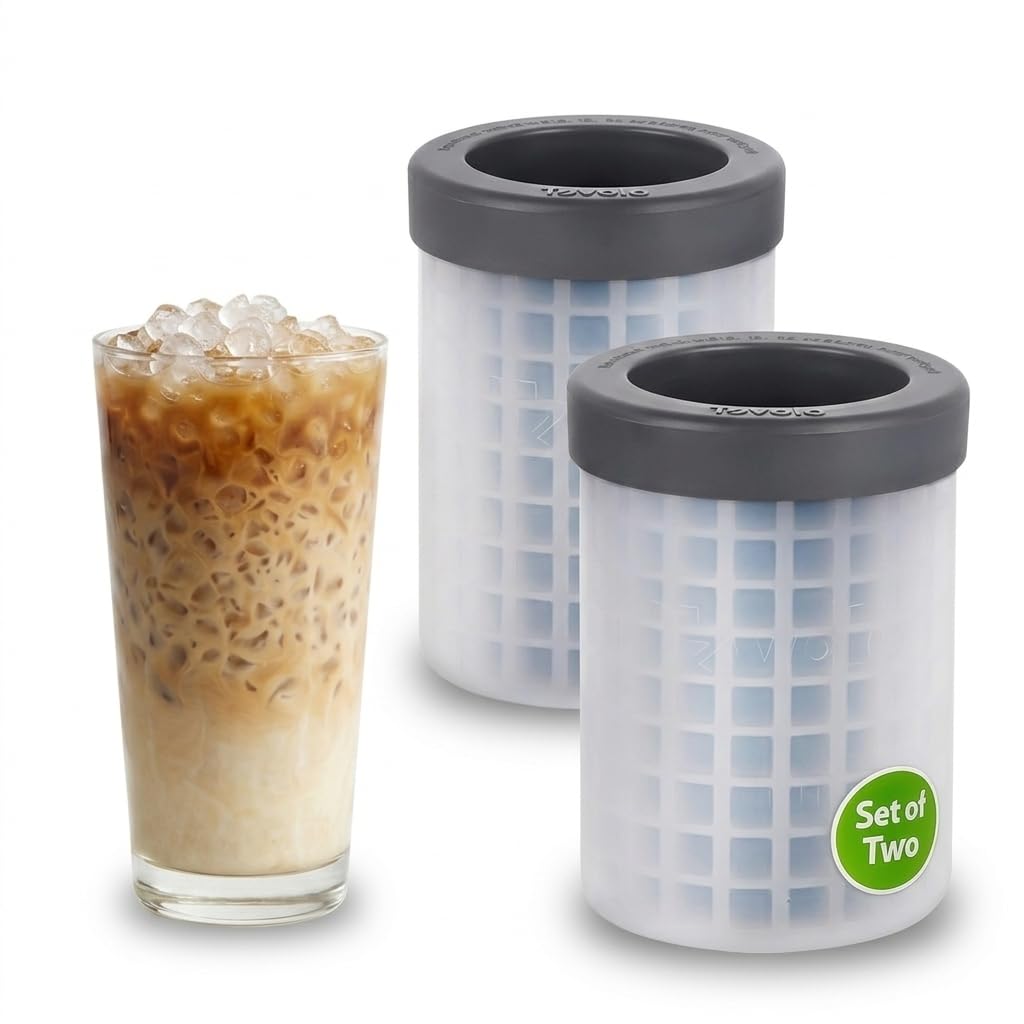 Tovolo Mini Ice Squeeze & Release Cylinder, 2-Pack, Mini-Ice Cube Makers