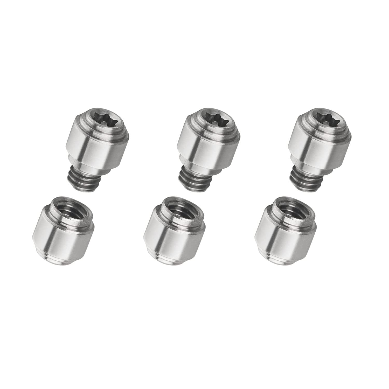 3pcs Thumb Studs, Titanium Screws Replacement Thumb Studs Pocket Blade Screws for Benchmade 535 Bugout, Silver