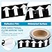 MECCANIXITY Directional Pipe Flow Arrow Adhesive Tape Pipeline Arrow Stickers 2 Inch x 65 Ft Pipe Identification Marking Labels for Pipe Flow Markers, White on Black