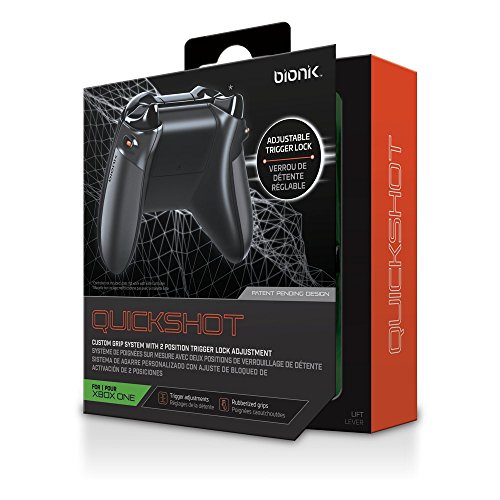 DreamGEAR (DRKJ0) Bionik QuickShot Dual Trigger Lock Setting Custom Rubber Grip Black/ Orange