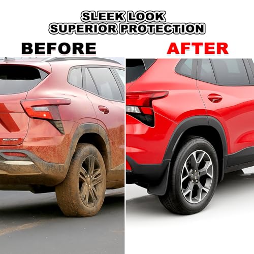 Image of 4Pcs Mud Flaps fit for 2024 2025 Chevy Chevrolet Trax Mud Guards Front Rear Mudflaps Splash Guard Protector Accessories