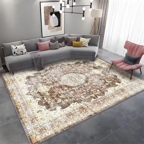 Tapis de salon rétro lavable pour en finir avec les taches - 2