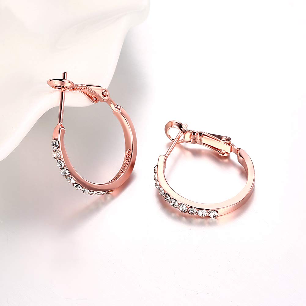 Suzy Levian 14K Rose Gold 1cttw TDW Inside Out Diamond Hoop Earrings – SUZY LEVIAN NEW YORK