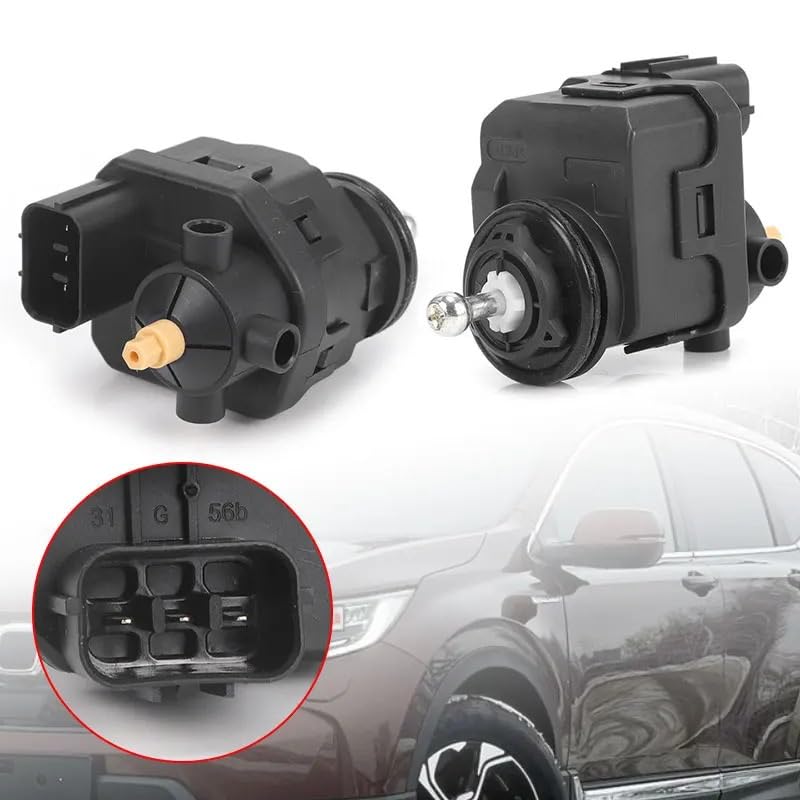 Motor de ajuste de faros premium 33130-SJK-J01 con conector estanco de 3 pines 2