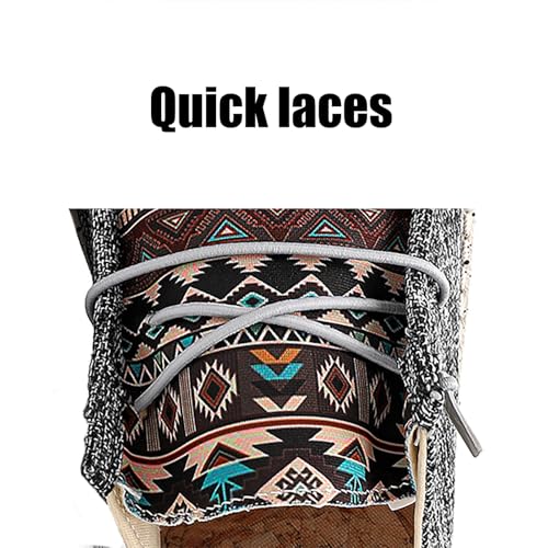 Image of Tongzone Women's Wide Slip On Loafer Walking Shoes Canvas Lightweight Arch Support Sneakers