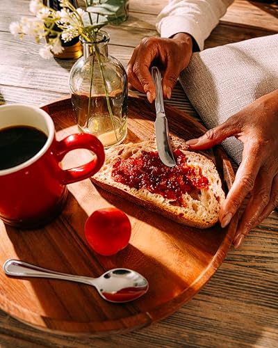 Tala Butter Knife, Stainless Steel Spreader with Beaded-Edge Design Premium 18/10 Cutlery, Rust-Resistant, Ergonomic & Dishwasher Safe - Image 2