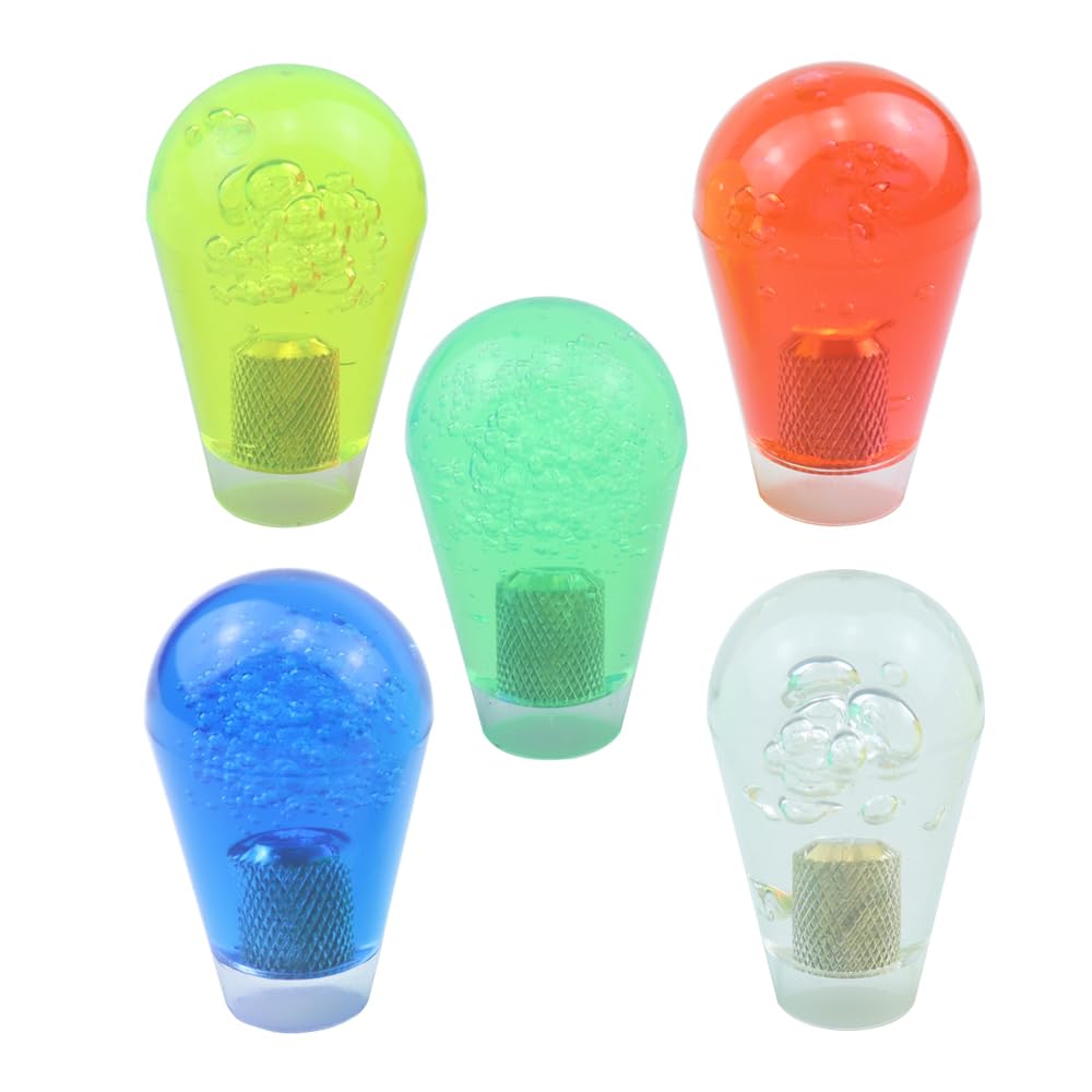 5 piezas de mango de palanca de mando superior de elipse Rocker cabeza ovalada con rosca M6 para juegos de arcada DIY piezas de repuesto amarillo rojo azul blanco verde